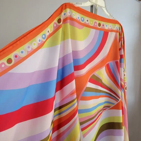 Korean BSY Handmade Multicolor Draped Wide-Width Women’s Kaftan (One Size) - Picture 3 of 12